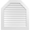 Ekena Millwork Octagonal Top Surface Mount PVC Gable Vent w/ 3-1/2"W x 1"P Standard Frame, 34"W x 36"H GVPOT34X3601SN - alternate 1